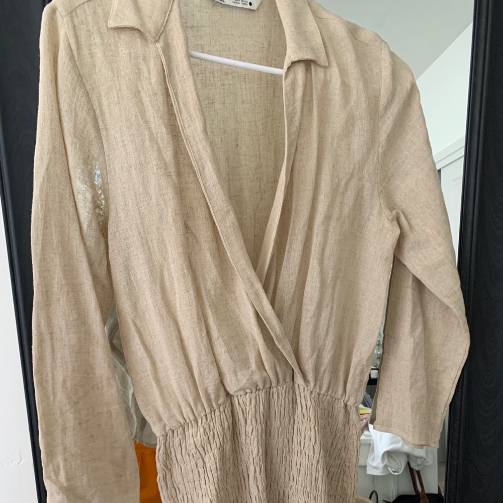 Zara Beige Mini Dress